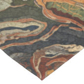 Abstract Aardetone Wervelpatroon Tafelkleed (Gekanteld)