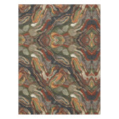 Abstract Aardetone Wervelpatroon Tafelkleed (Voorkant)