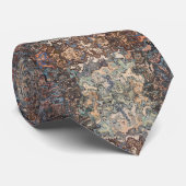 Abstract Aardetonenpatroon Stropdas (Opgerold)