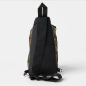 Abstract aardetoon spiraalpatroon sling bag (Achterkant)