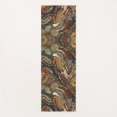 Abstract aardetoon spiraalpatroon yogamat (Voorkant)