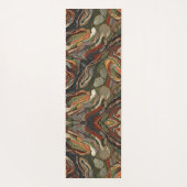 Abstract aardetoon spiraalpatroon yogamat (Achterkant)