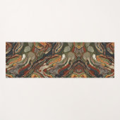Abstract aardetoon spiraalpatroon yogamat (Voorkant (horizontaal))
