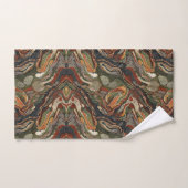 Abstract aardetoon wervelpatroon bad handdoek (Handdoek)