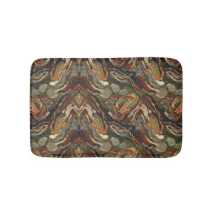 Abstract aardetoon wervelpatroon badmat
