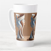 Abstract aardewerk latte mok (Linkerhoek)