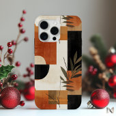 Abstract aards botanisch - modern minimalistisch Case-Mate iPhone case