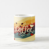 Abstract aards koffie Mok ontwerp (Center)