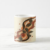 Abstract aards koffie Mok ontwerp (Center)