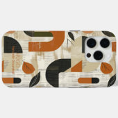 Abstract Aardse Botanische - Minimalistische Natuu Case-Mate iPhone Case (Achterkant (horizontaal))