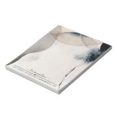 Abstract Aardse Waterverf Vorm Life Coach Notitieblok (Linkerzijde)