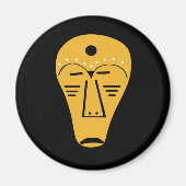 Abstract Aboriginaal tribaal gezicht Magneet (Voorkant)