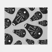 Abstract Aboriginaal tribaal masker Fleece Deken (Voorkant (Horizontaal))