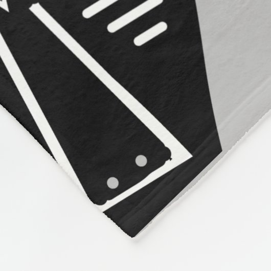 Abstract Aboriginaal tribaal masker Fleece Deken (Hoek)