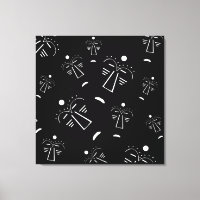 Abstract Aboriginal tribal zwart masker