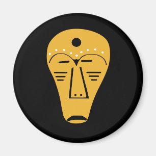 Abstract Aborigines-stam-gezicht-tatoeagekunst Magneet