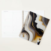 Abstract abstract wit, zwart en gouden planner (Display)