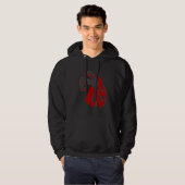 Abstract abstractiepatroon hoodie (Voorkant volledig)