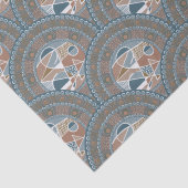 Abstract accent Mandala Art Deco Scallop Tissuepapier (Detail)