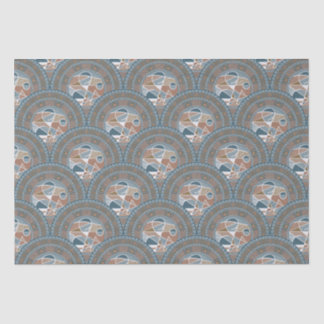 Abstract accent Mandala Art Deco Scallop Tissuepapier
