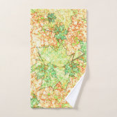 Abstract acerblad op krasbodem, op beige bad handdoek (Handdoek)