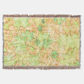 Abstract acerblad op krasbodem, op beige deken (Voorkant)