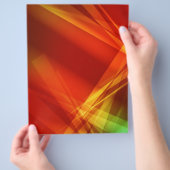 Abstract-Achtergrond RED GELLOW GROEN DIGITAL RAND Flyer (Hand)