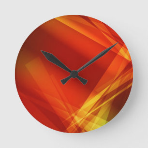 Abstract-achtergrond RODE GEELGROENE DIGITALE Ronde Klok