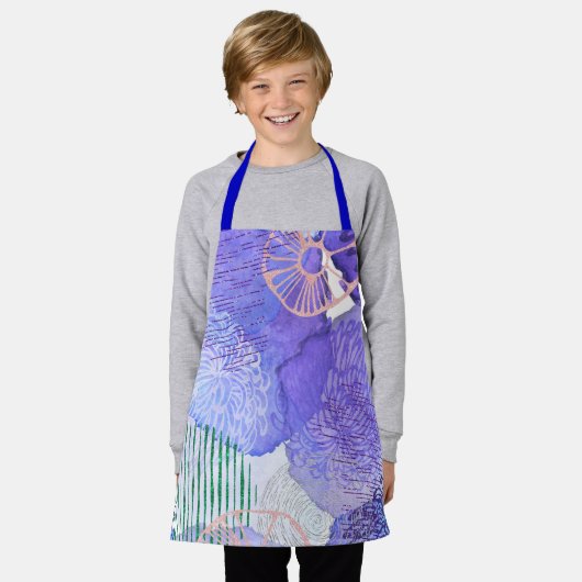 abstract-achtergrond-waterverf schort (Gedragen)