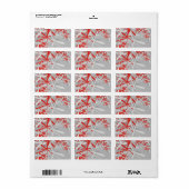 Abstract achtergrondadreslabel etiket (Full Sheet)