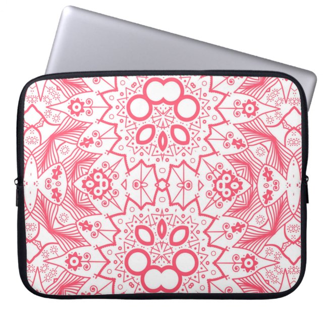 Abstract achtergrondontwerp en patroon3d laptop sleeve (Voorkant)