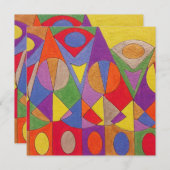 Abstract Acryl 1 Feestdagenkaart (Voorkant / Achterkant)