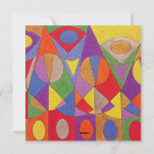 Abstract Acryl 1 Feestdagenkaart (Achterkant)