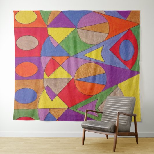 Abstract Acryl 1 Wandkleed (In Situ (horizontaal))