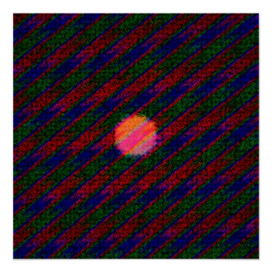 Abstract Acryl Psychedelic Painting Perfect Poster (Voorkant)
