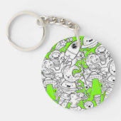 Abstract acrylic keychain (Voorkant)