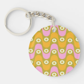 Abstract acrylic keychain