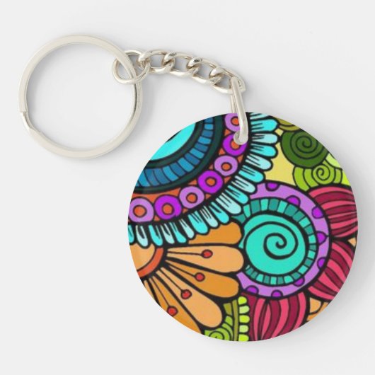 Abstract acrylic keychain (Voorkant)