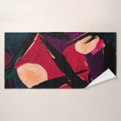 Abstract acrylmodern schilderfragment. Colorfu Badhanddoek (Badhanddoek)