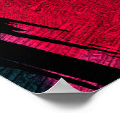Abstract acrylmodern schilderfragment. Colorfu Poster (Hoek)