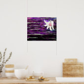 Abstract acrylverf met ventilator poster (Keuken)