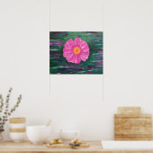 Abstract acrylverf met ventilator poster (Keuken)
