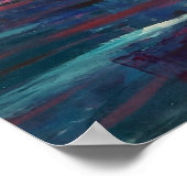 Abstract acrylverf met ventilator poster (Hoek)