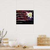 Abstract acrylverf met ventilator poster (Keuken)