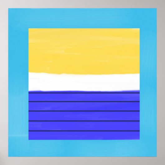 abstract acrylverf poster (Voorkant)