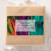 Abstract Acrylverzendlabel tekenen Etiket (Insitu)