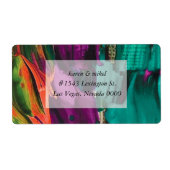 Abstract Acrylverzendlabel tekenen Etiket (Voorkant)