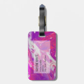 Abstract acrylzuur bagagelabel (Achterkant verticaal)