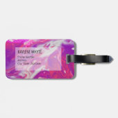 Abstract acrylzuur bagagelabel (Achterkant horizontaal)