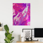 Abstract acrylzuur poster (Thuiskantoor)